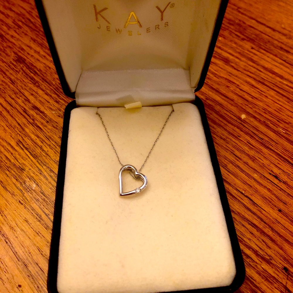 Silver Kay Jewelry Heart Necklace